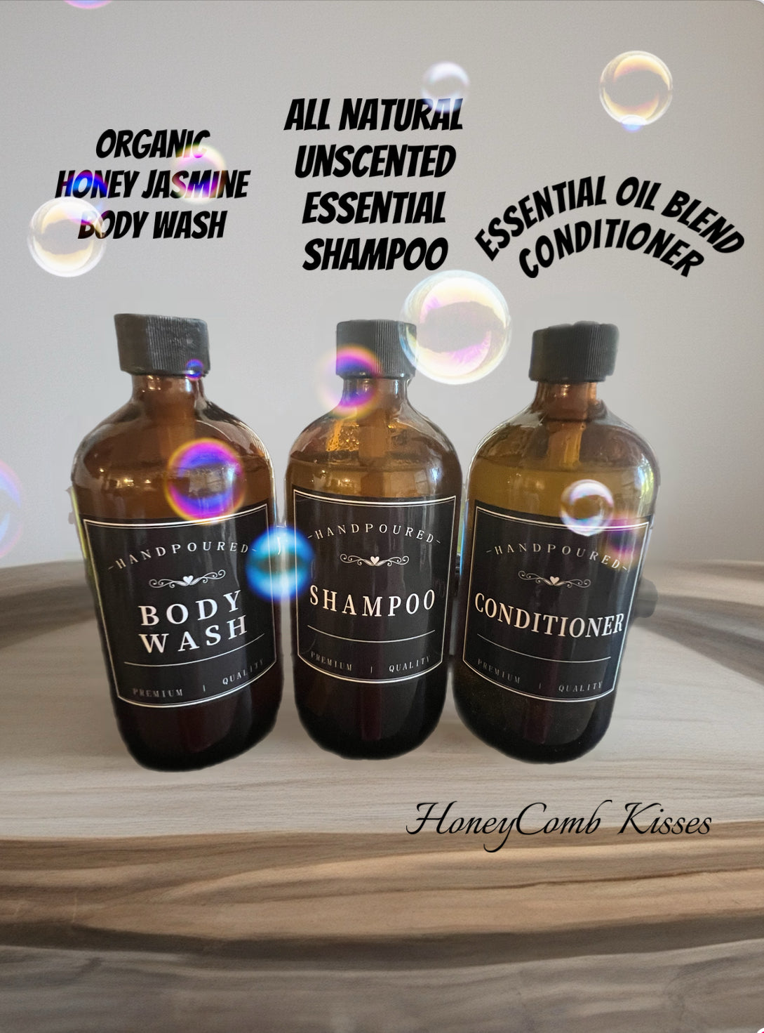 All Naural Body Wash, Shampoo and Conditioner